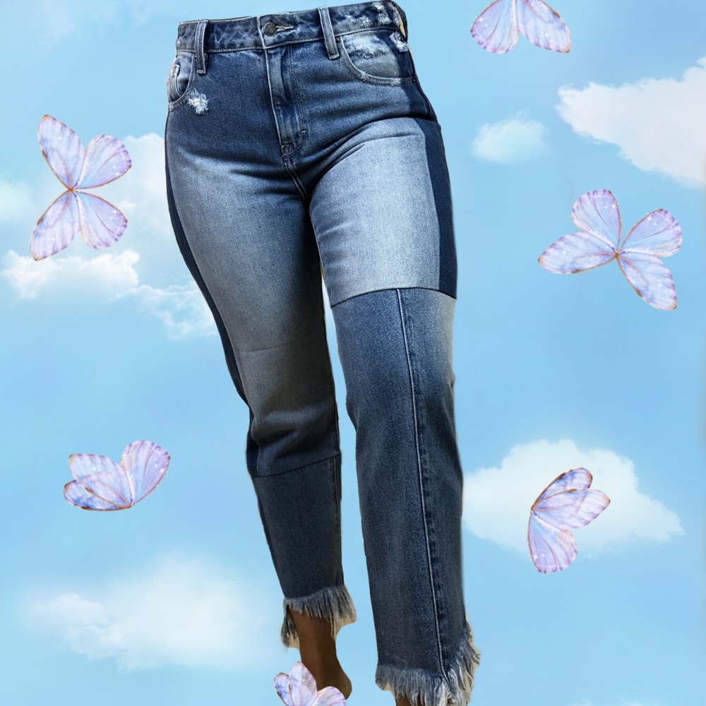 Denim patched jeans - Hidden Jeans